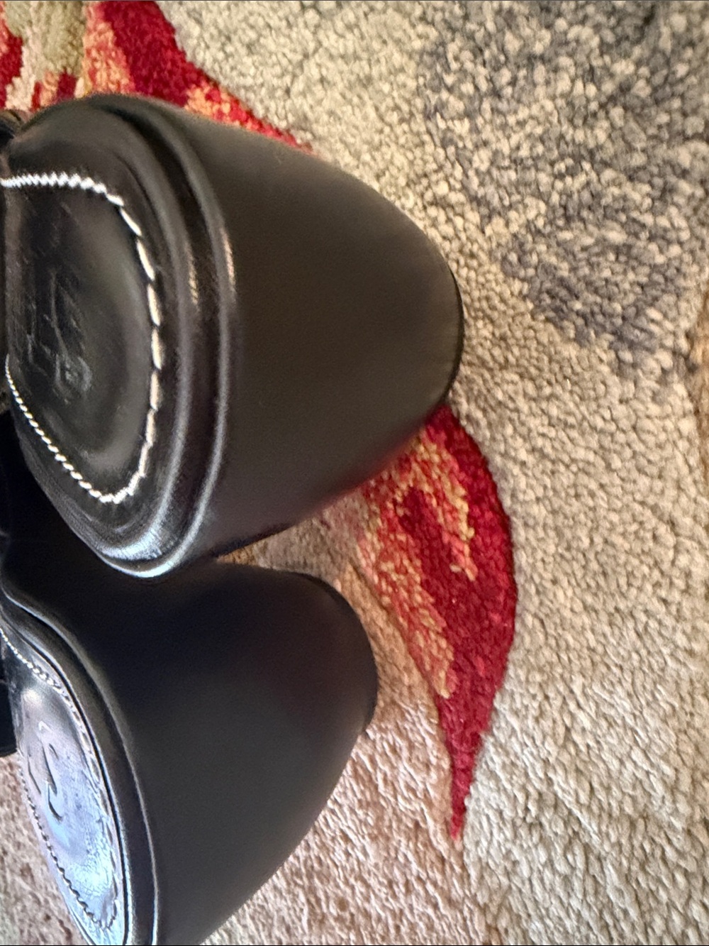 STAUD Black Leather Platform Mules - Picture 7 of 14